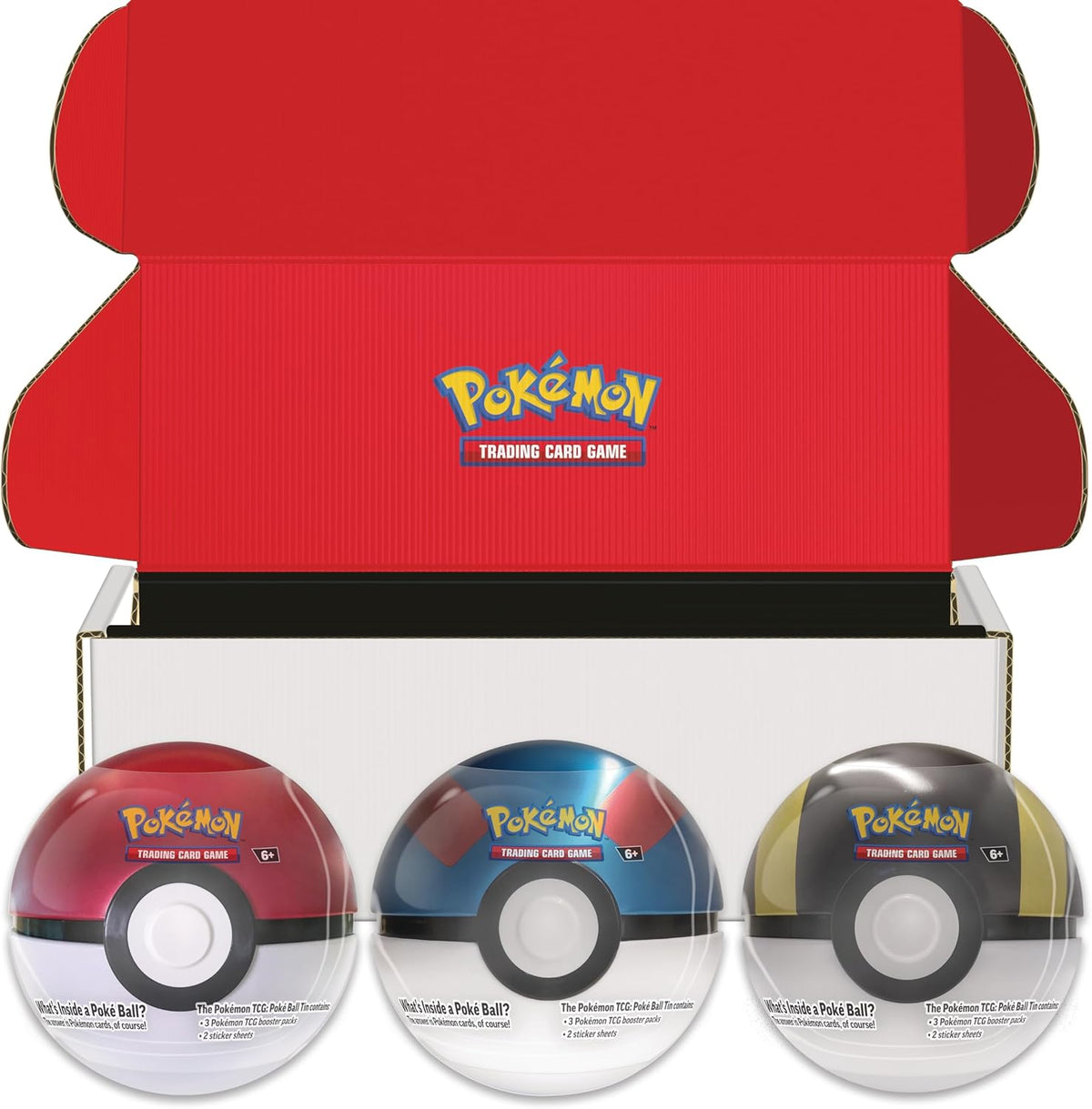 Pokemon: Poké Ball Tin 3-Pack Bundle 2024
