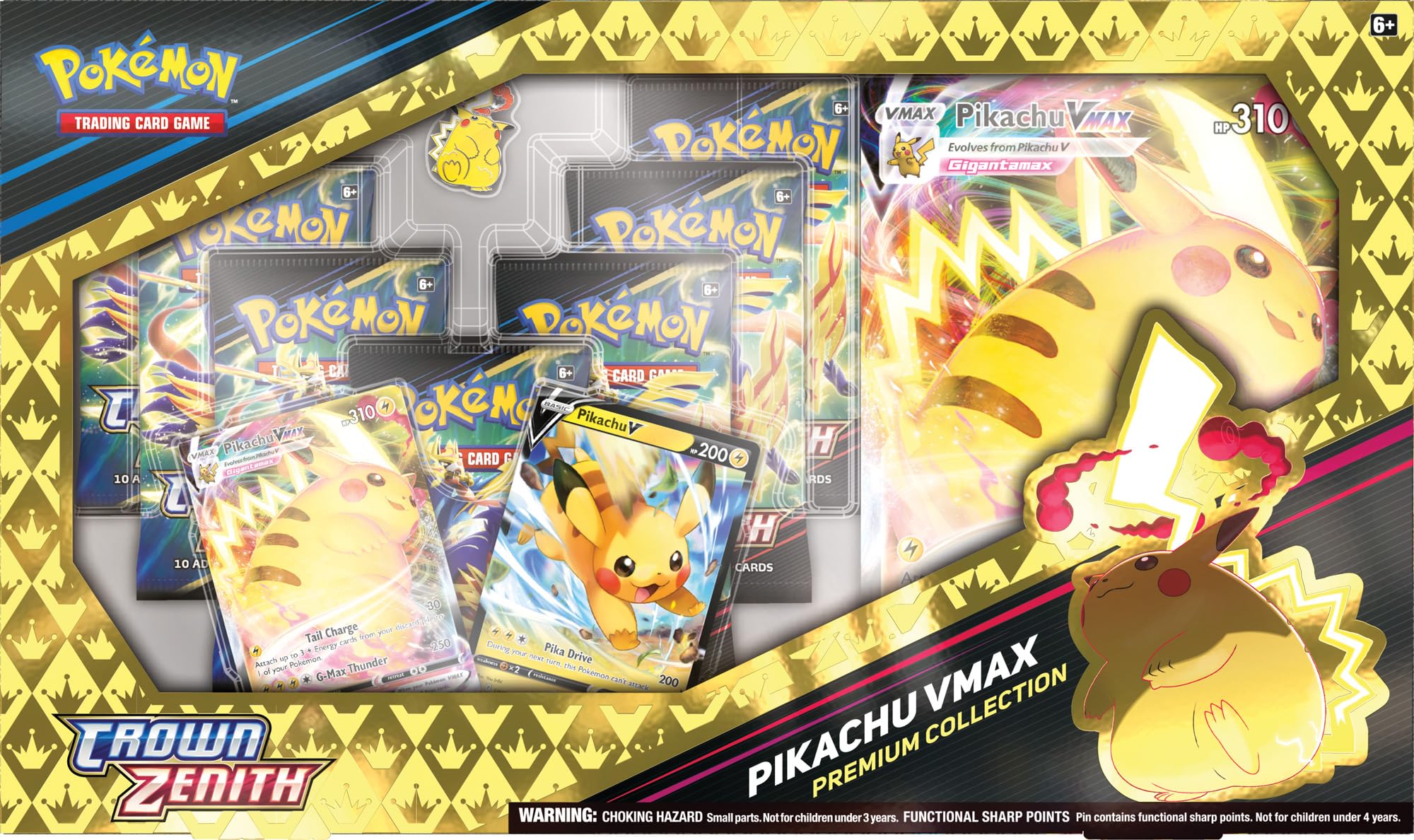 Pokemon: Crown Zenith Pikachu VMAX Premium Collection – Double Infinity Gaming