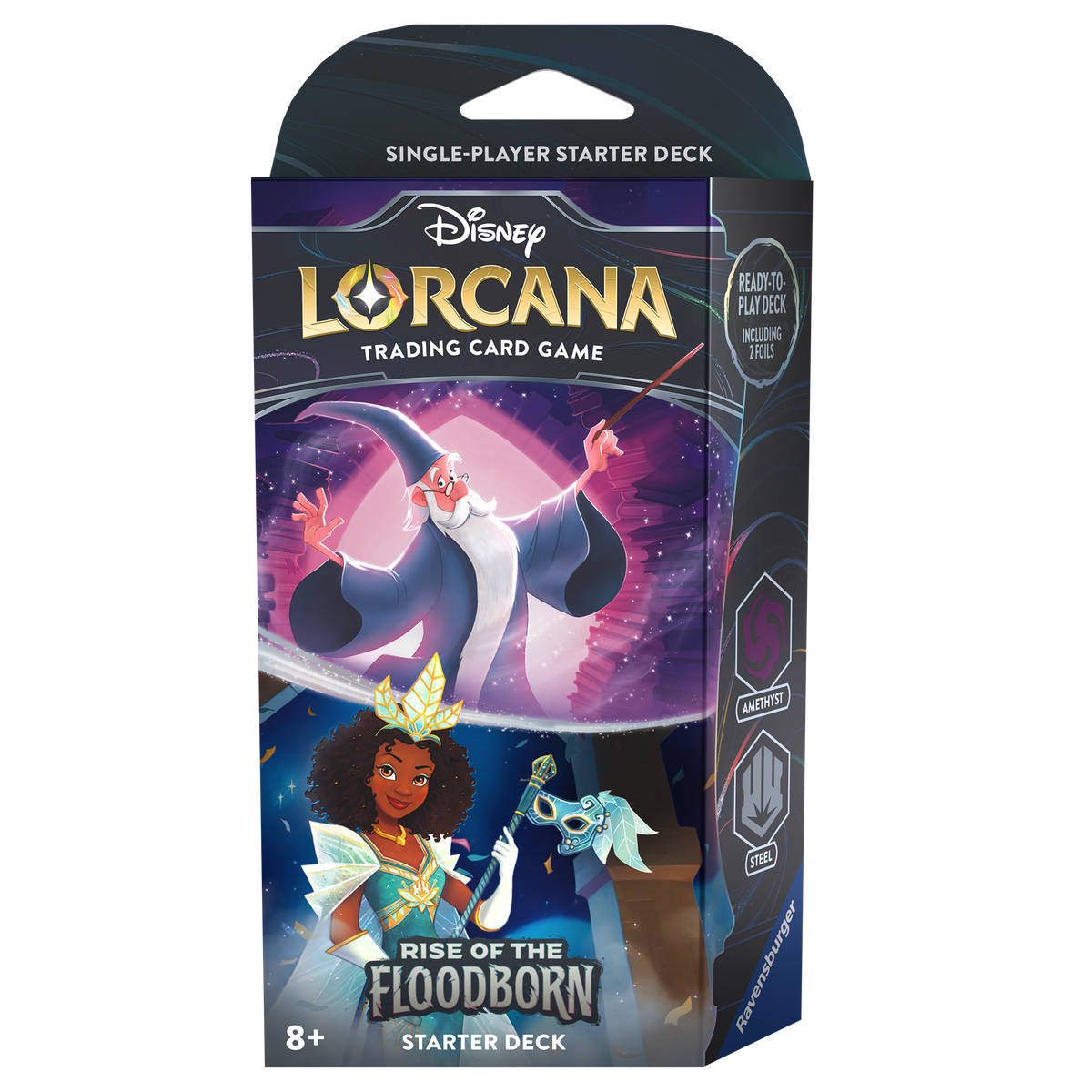 Lorcana: Rise of the Floodborn Amethyst and Steel Starter Deck