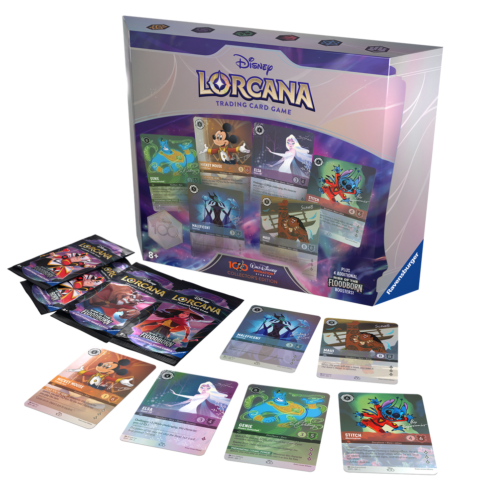 Disney Lorcana: Rise of the Floodborn D100 Collector Set Double Infinity Gaming Disney Lorcana: Rise of the Floodborn D100 Collector Set Double Infinity Gaming