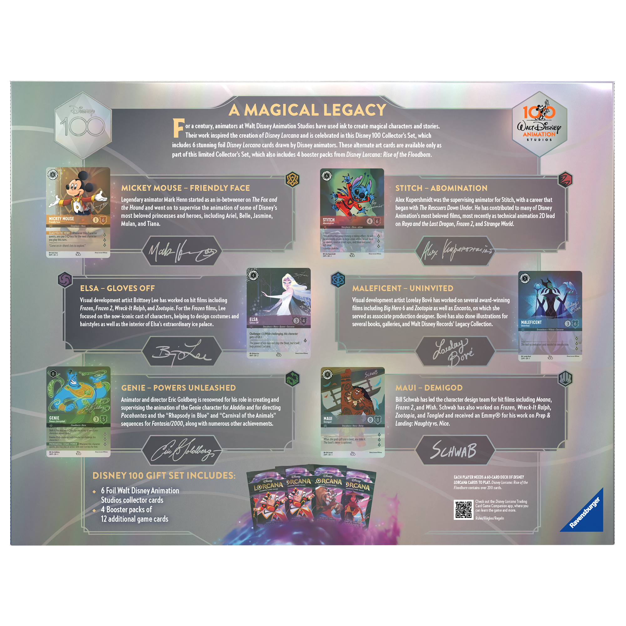 lorcana d100 cards Disney Lorcana: Rise of the Floodborn D100 Collector Set – Double Infinity Gaming