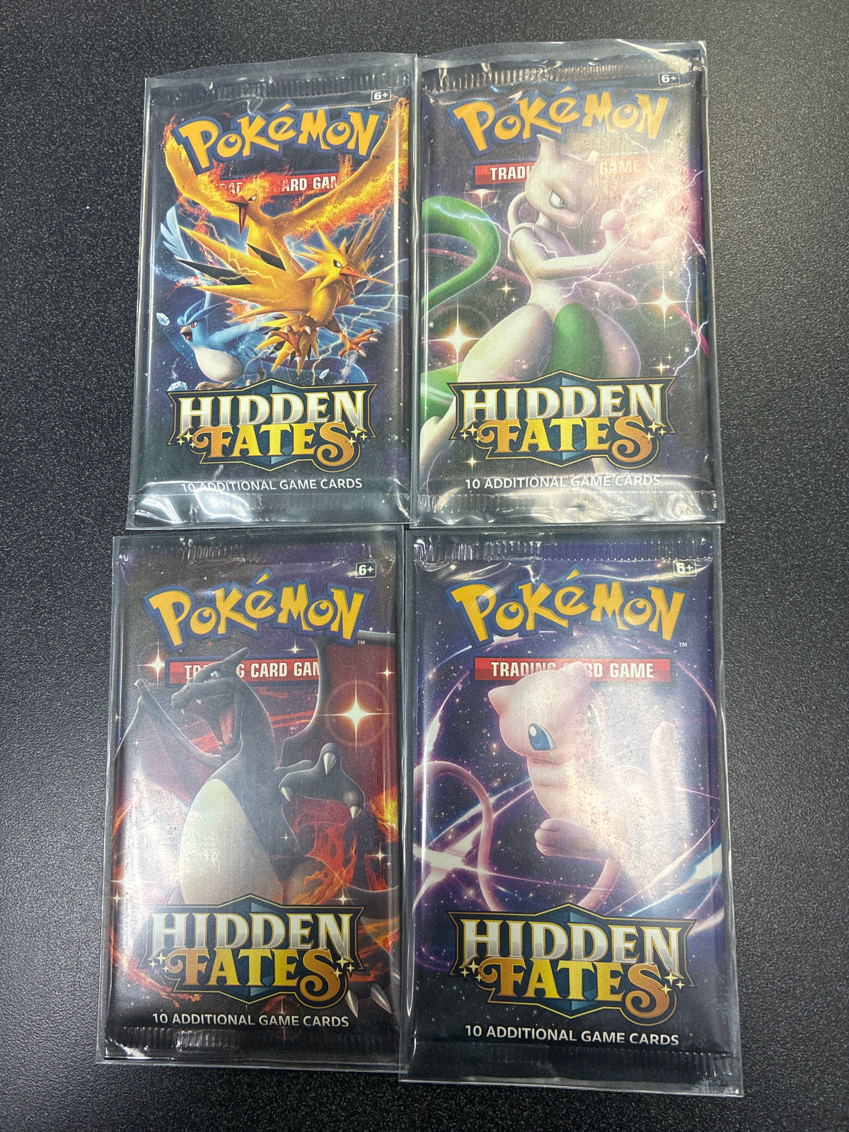 Hidden Fates Booster Pack Art Set (4)