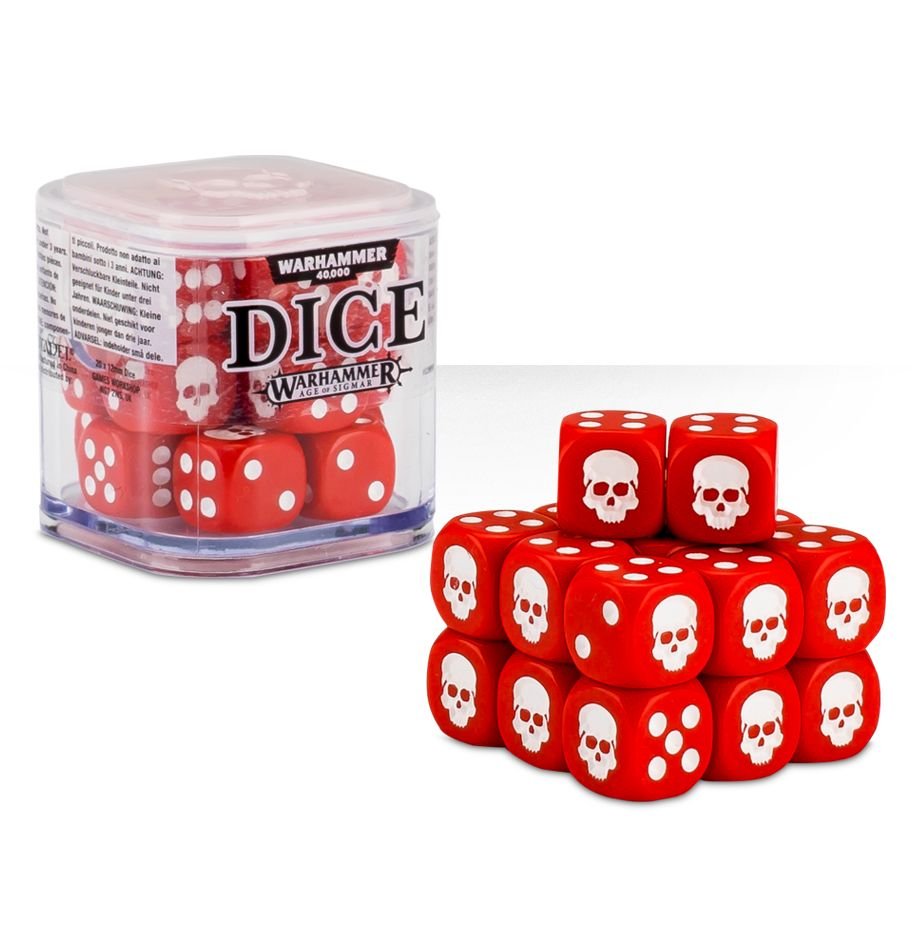 Warhammer 40,000: Citadel: 12 mm Dice Set Red