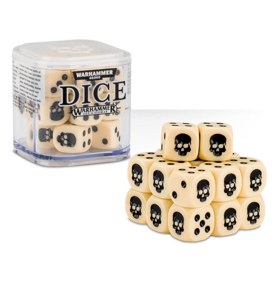 Warhammer 40,000: Citadel: 12 mm Dice Set Ivory