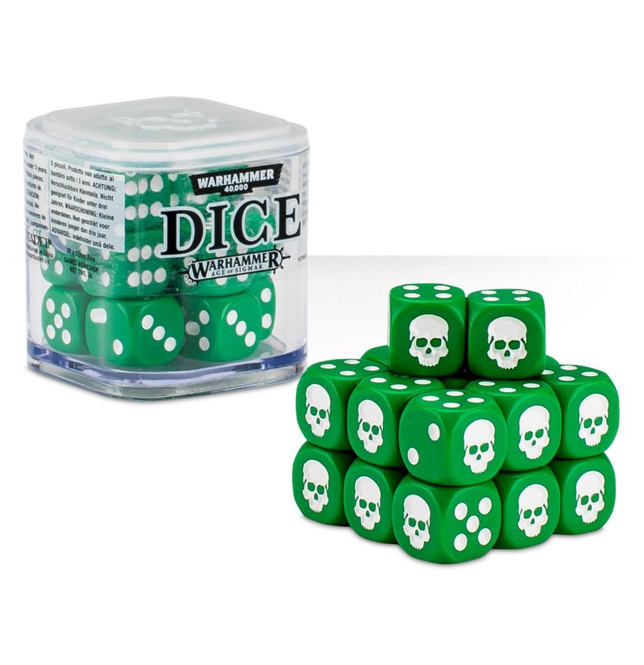 Warhammer 40,000: Citadel: 12 mm Dice Set Green