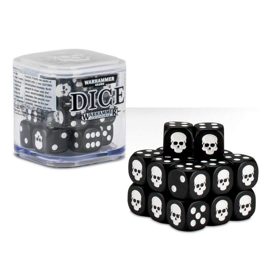 Warhammer 40,000: Citadel: 12 mm Dice Set Black