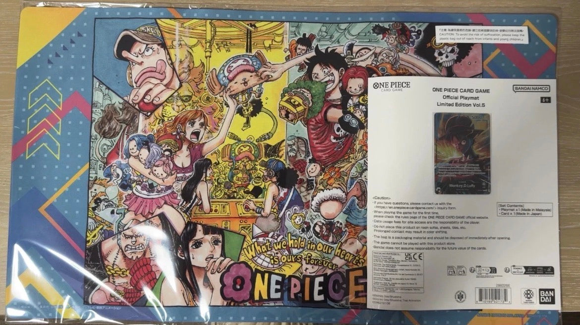 One Piece Card Game: Official Playmat Limited Edition Vol 5 - Sealed with Promo