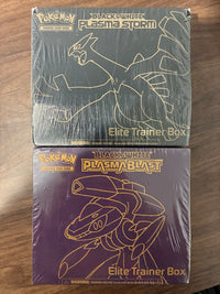 Pokemon: Black & White Plasma Blast Elite Trainer Box Set of 2 - SEALED w/ Box Damage