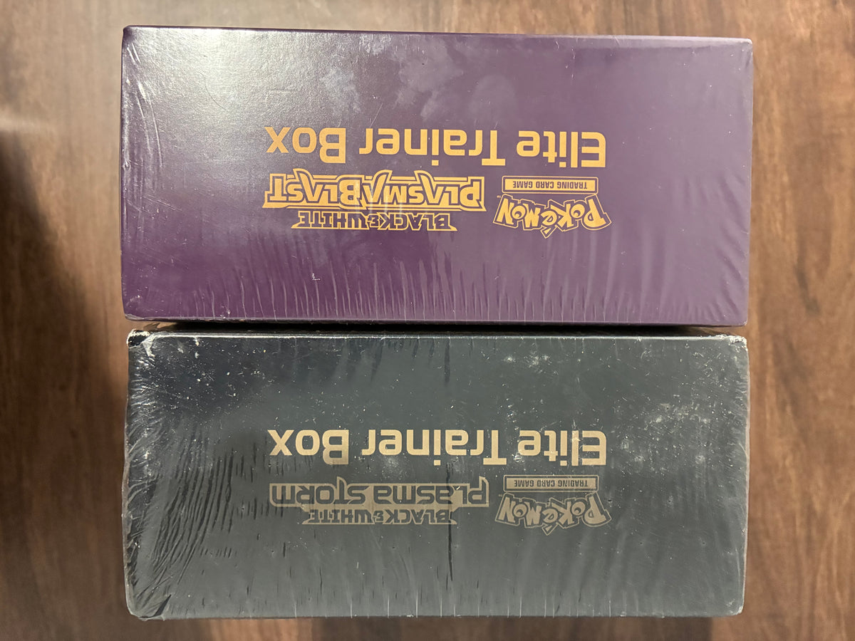Pokemon: Black & White Plasma Blast Elite Trainer Box Set of 2 - SEALED w/ Box Damage
