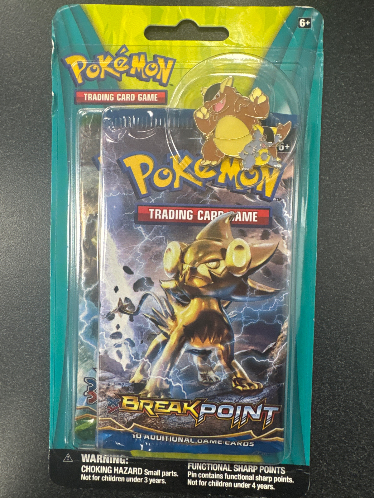 Pokemon - [XY Breakpoint 2 Pack Kangaskhan Collectible Pin Blister]