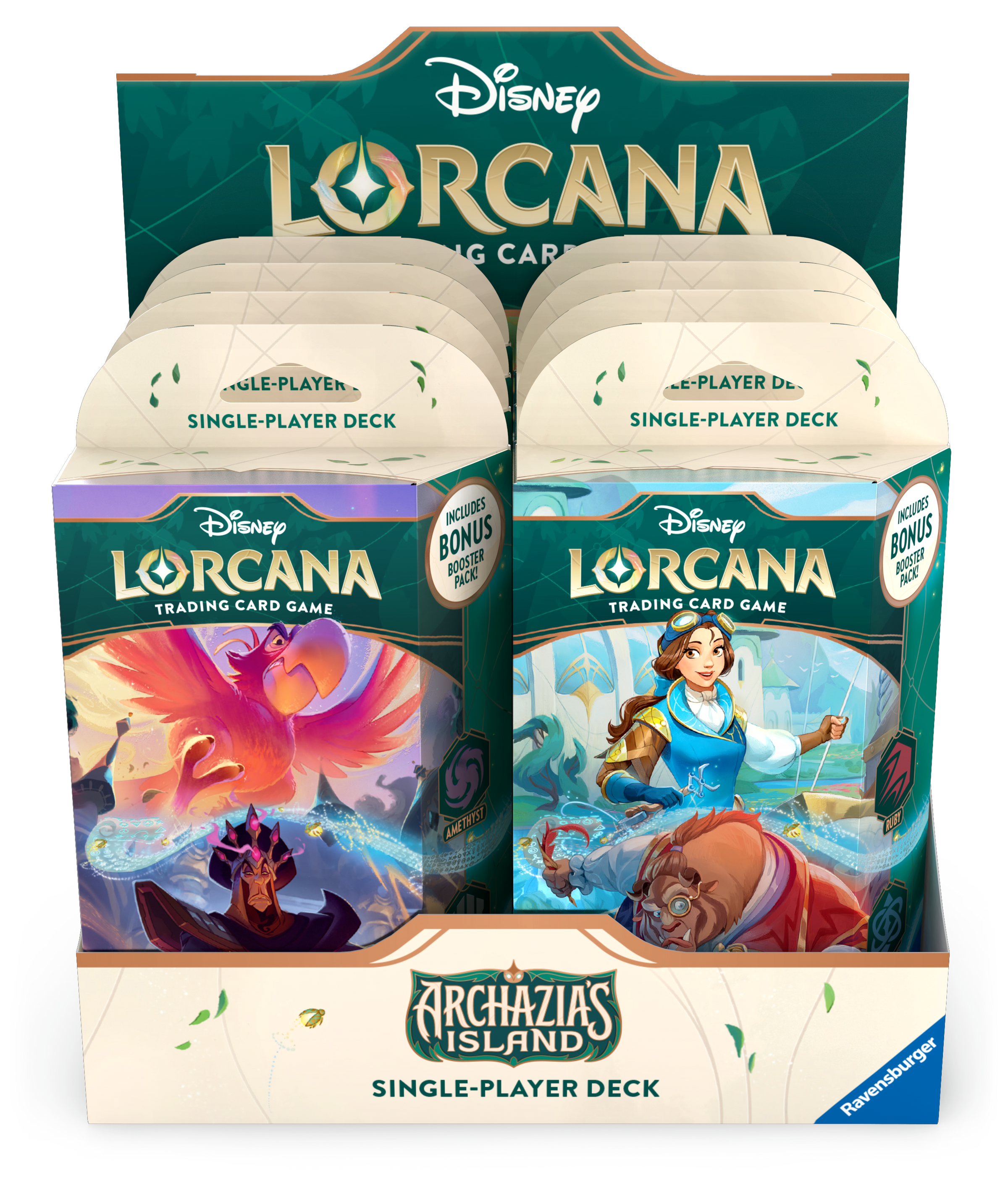 lorcana starter deck display Disney Lorcana: Archazia’s Island Starter Deck Display