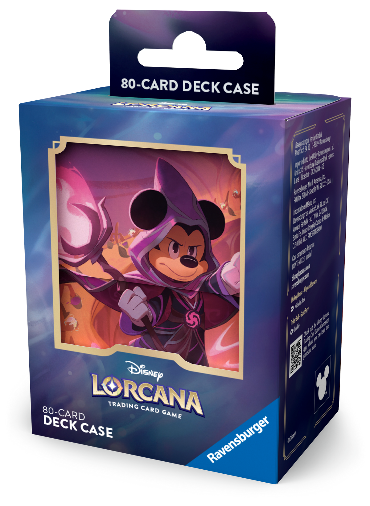Lorcana Supplies: Reign of Jafar: Mickey Mouse, Wayward Sorcerer Deck Box (Presale)