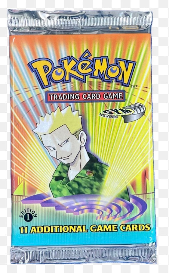 Pokemon: Gym Heroes 1st Edition WOTC Booster Pack Sealed