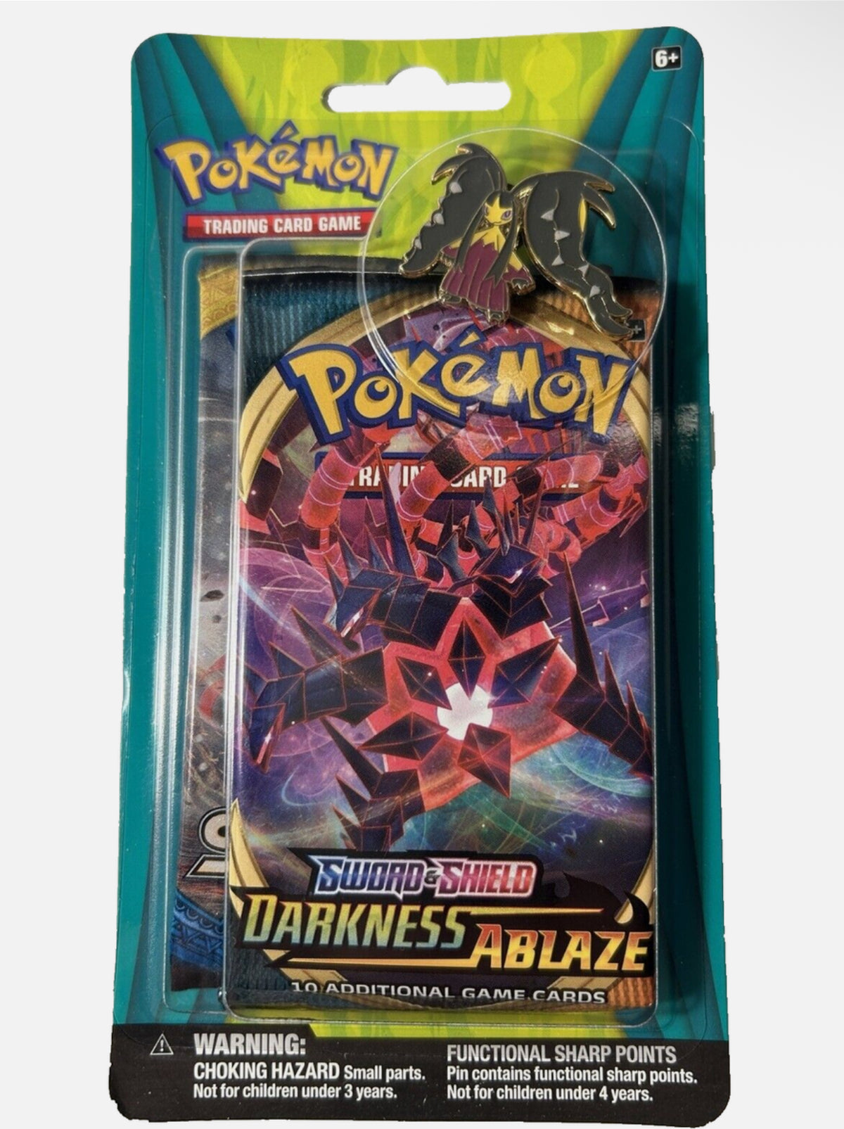Pokemon Blister Booster Pack Darkness Ablaze & Sun & Moon Base W/Mega Mawile Pin
