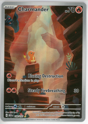 Pokemon Single: Charmander - 168/165 - SV: Scarlet & Violet 151 - NM