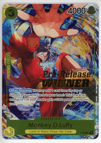 One Piece Single: Monkey.D.Luffy (Pre-Release Tournament) (Winner) - (OP-PR) NM