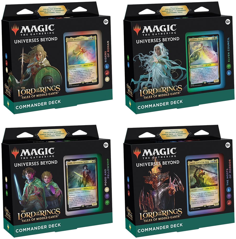 Magic the Gathering - 4 packs deals including LOTR Collector Booster