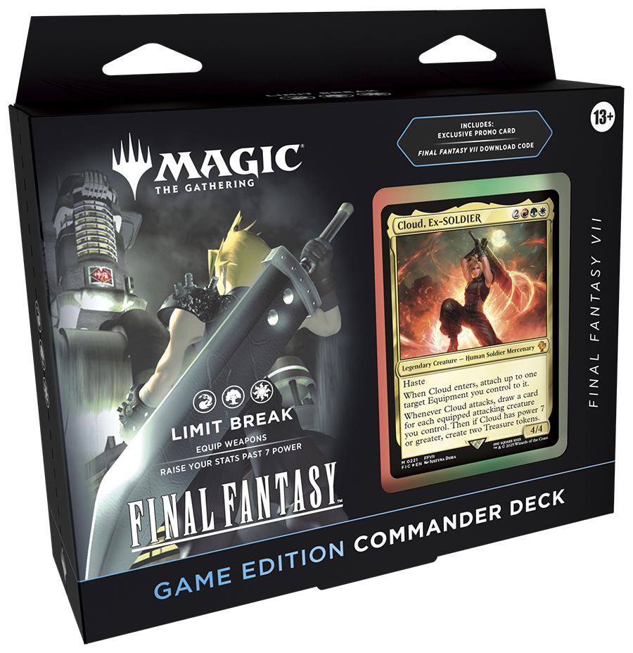 Magic: Universes Beyond: Final Fantasy: Commander Deck - FINAL FANTASY VII Limit Break (Game Edition) Magic: Universes Beyond: Final Fantasy: Commander Deck - FINAL FANTASY VII Limit Break (Game Edition)