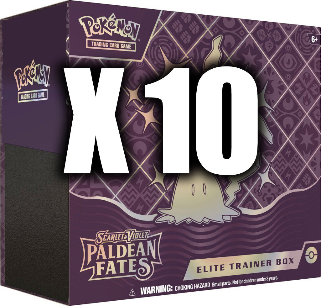 Pokemon: Paldean Fates- Elite Trainer Box Case - 10 Boxes