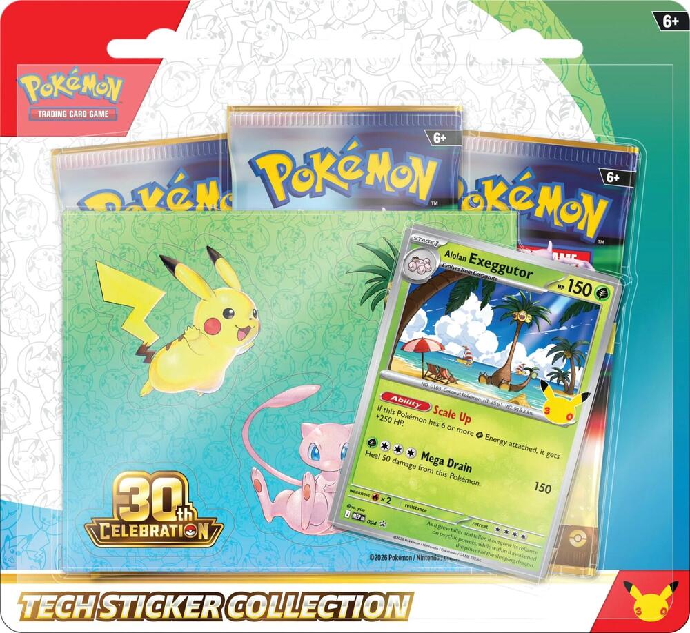 Pokemon Tcg: 30th Celebration Tech Sticker Collection (Presale