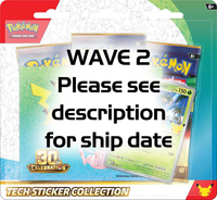 WAVE 2 Pokemon Tcg: 30th Celebration Tech Sticker Collection (WAVE 2 - Ships by: November 30th, 2026)