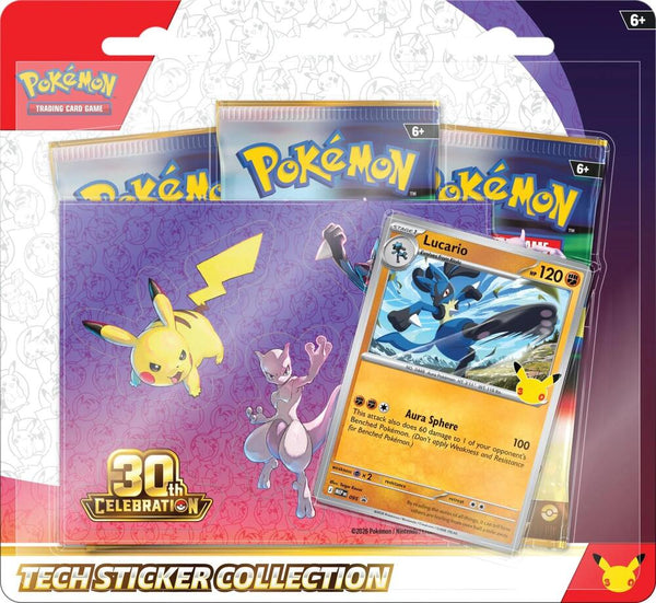 Pokemon Tcg: 30th Celebration Tech Sticker Collection (Presale - Expected release date: September 16th, 2026)