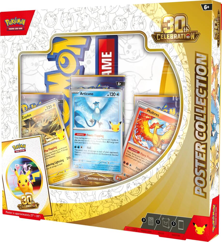 Pokemon Tcg: 30th Celebration Poster Collection (Presale - Expected release date: September 16th, 2026)