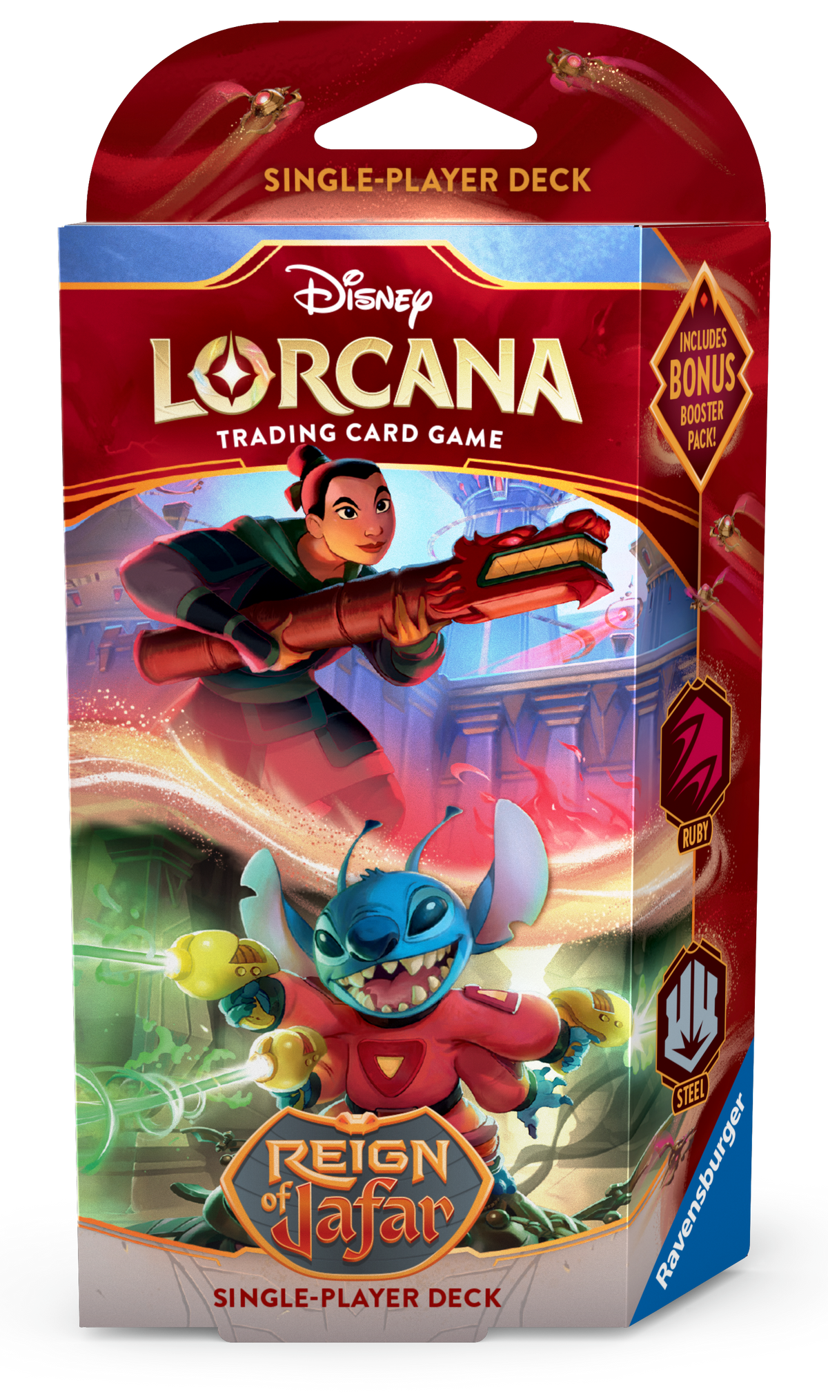 Lorcana: Reign of Jafar:  Ruby Steel Starter Deck (Presale)