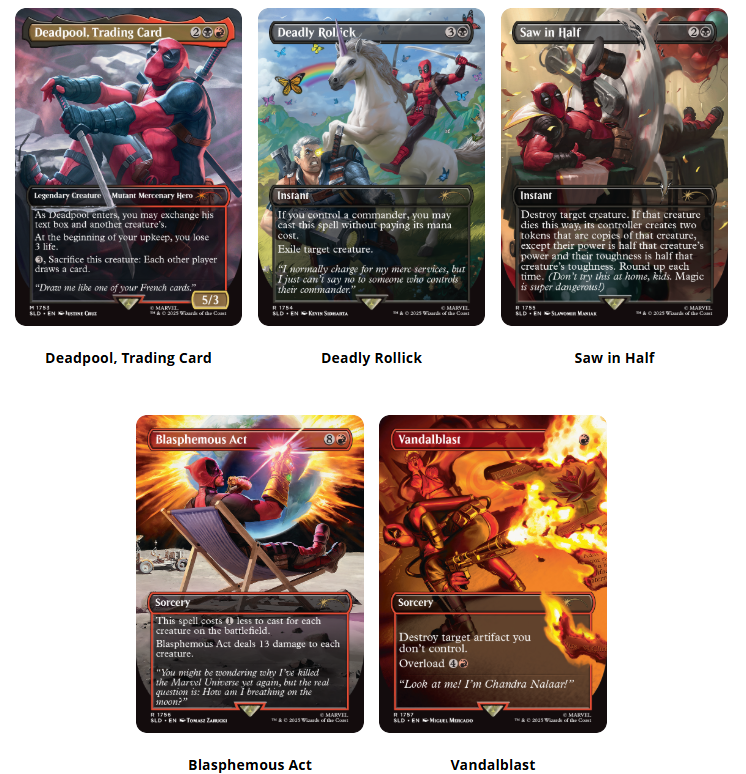 R*様 【SLD】Deadpool 非foil＆foilセット【EN】 Magic The Gathering: Secret Lair Marvel's Deadpool - Nonfoil