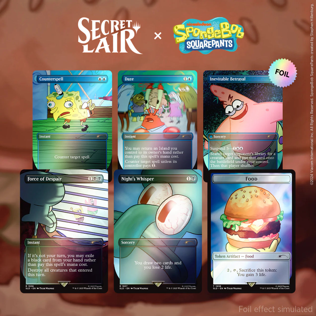Magic the Gathering: Secret Lair Spongebob Squarepants: Internet Sensation (Rainbow Foil)