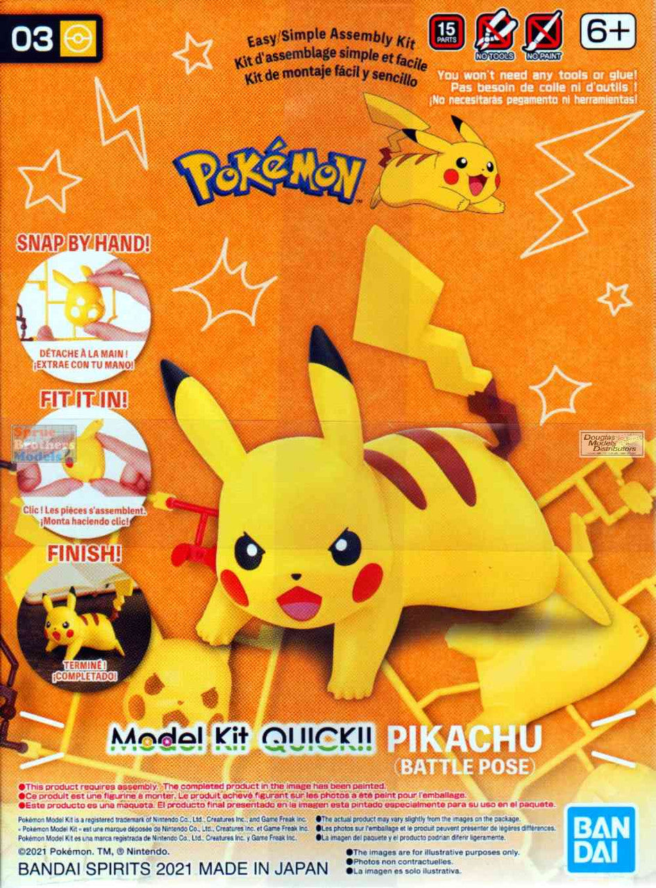 Pokemon: Model Kit QUICK!! - Pikachu (Battle Pose)