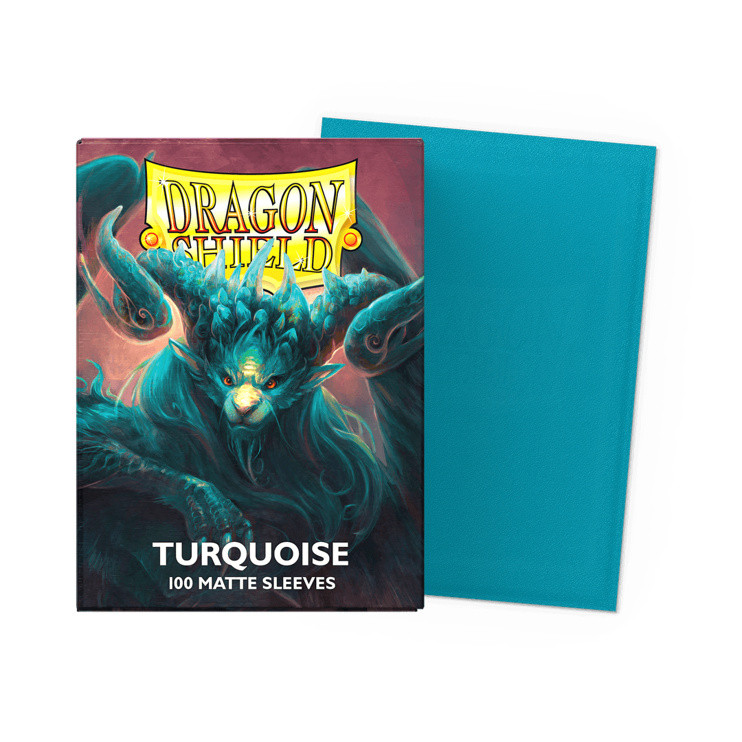 Supplies: Dragon Shield Sleeves - Standard - Matte Turqoise "Ateback"