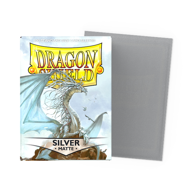 Supplies: Dragon Shield Sleeves - Standard - Matte Silver