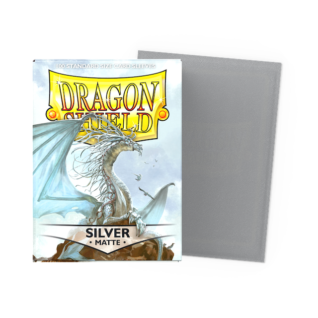 double dragon card sleeves Dragon Shield - Silver