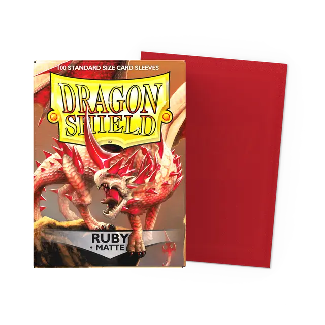 Supplies: Dragon Shield Sleeves - Standard - Matte Ruby