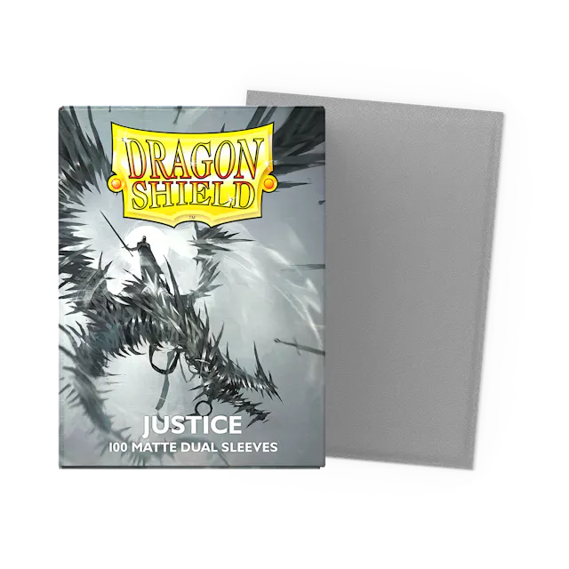 Supplies: Dragon Shield Sleeves: - Dual Matte - "Justice"