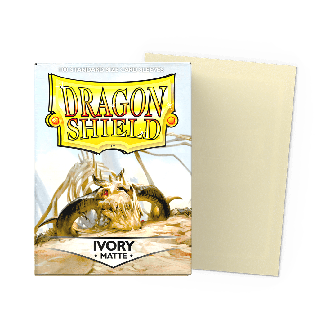 Supplies: Dragon Shield Sleeves - Standard - Matte Ivory Double Infinity Gaming Supplies: Dragon Shield Sleeves - Standard - Matte Ivory Double Infinity Gaming