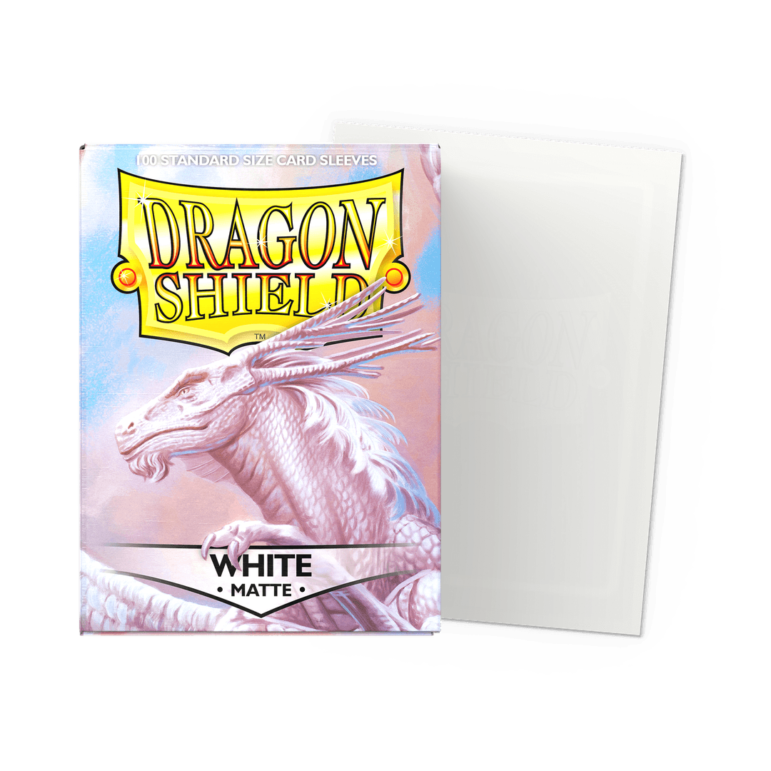 double dragon card sleeves Dragon Shield - White