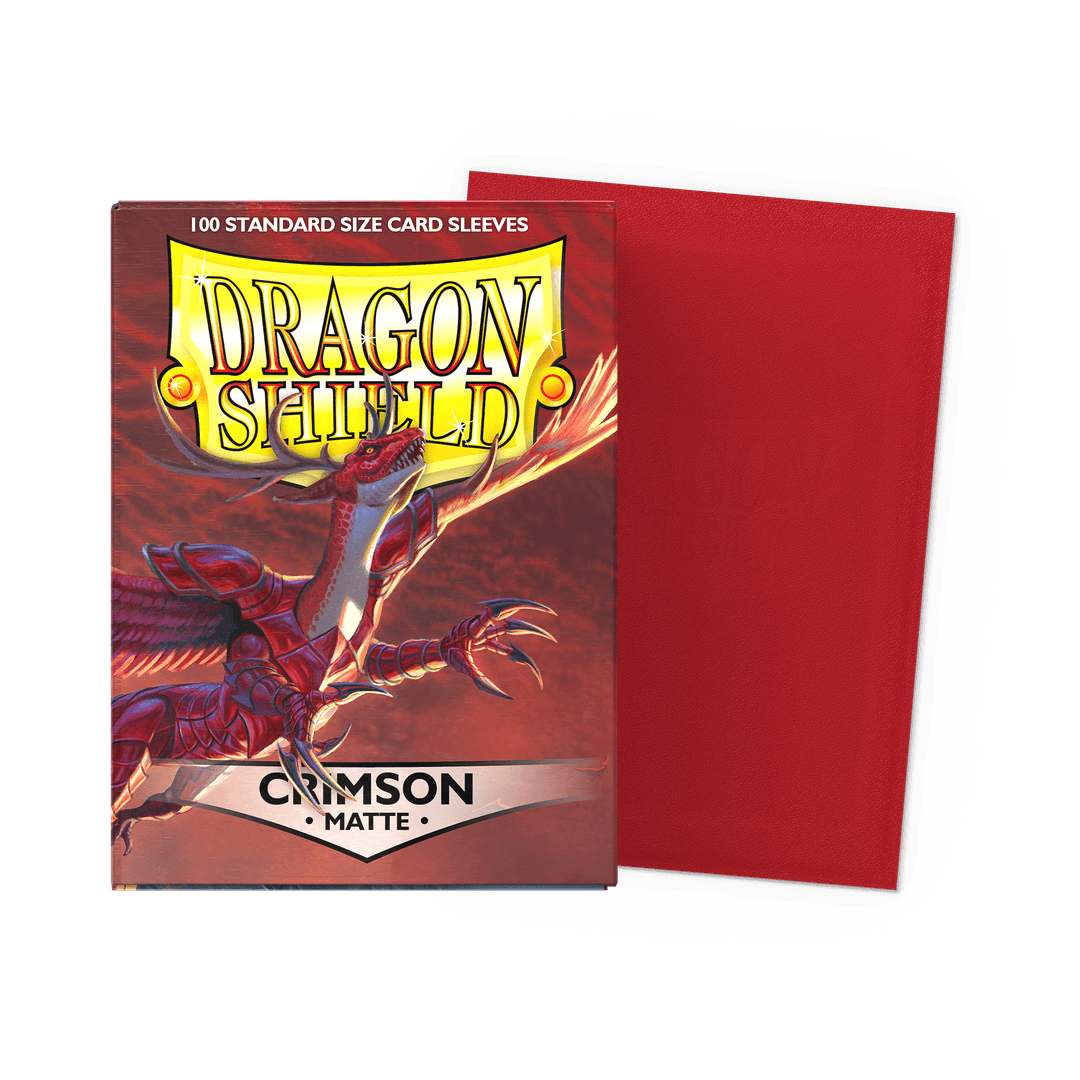 Supplies: Dragon Shield Sleeves - Standard - Matte Crimson