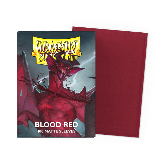 Supplies: Dragon Shield Sleeves - Standard - Matte Blood Red