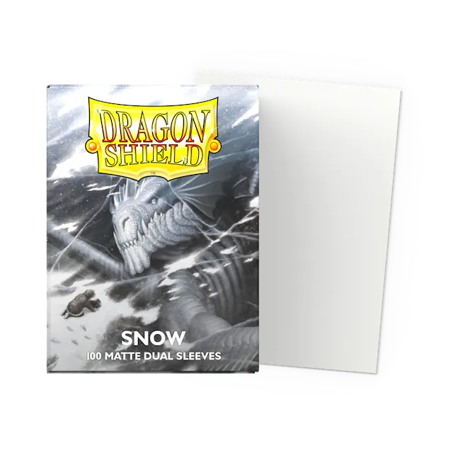 Supplies:   Dragon Shield Sleeves: Standard DUAL- Matte Snow