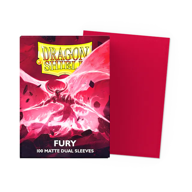 Supplies: Dragon Shield Sleeves - Standard - Matte Fury 'Alaric, Crimson King'