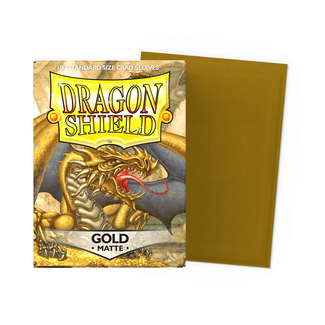 Supplies: Dragon Shield Sleeves - Standard - Matte Gold