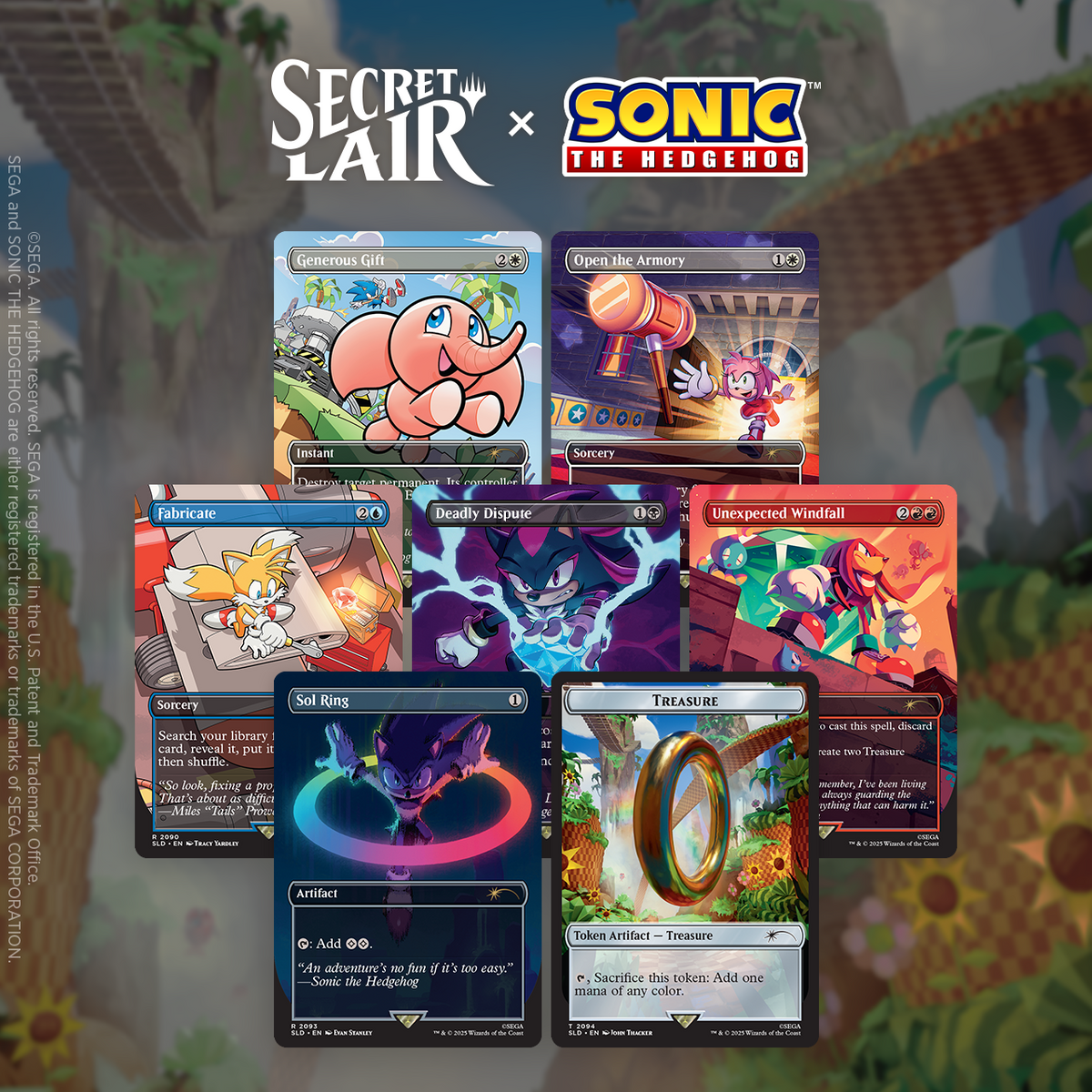 Magic the Gathering: Secret Lair x Sonic the Hedgehog Superdrop: Chasing Adventure (Non-Foil)