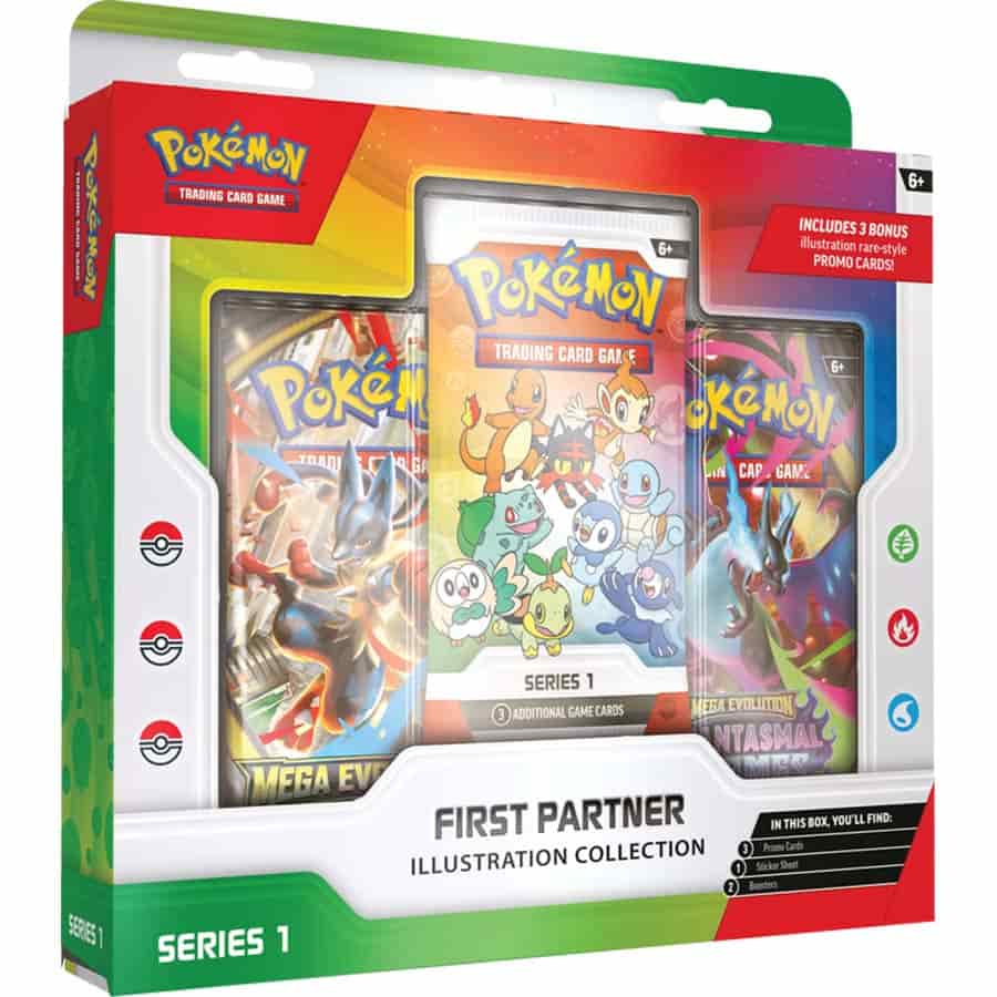 Pokemon: First Partner Illustration Collection Box (Series 1)  (Presale - Expected Release Date March 20th)