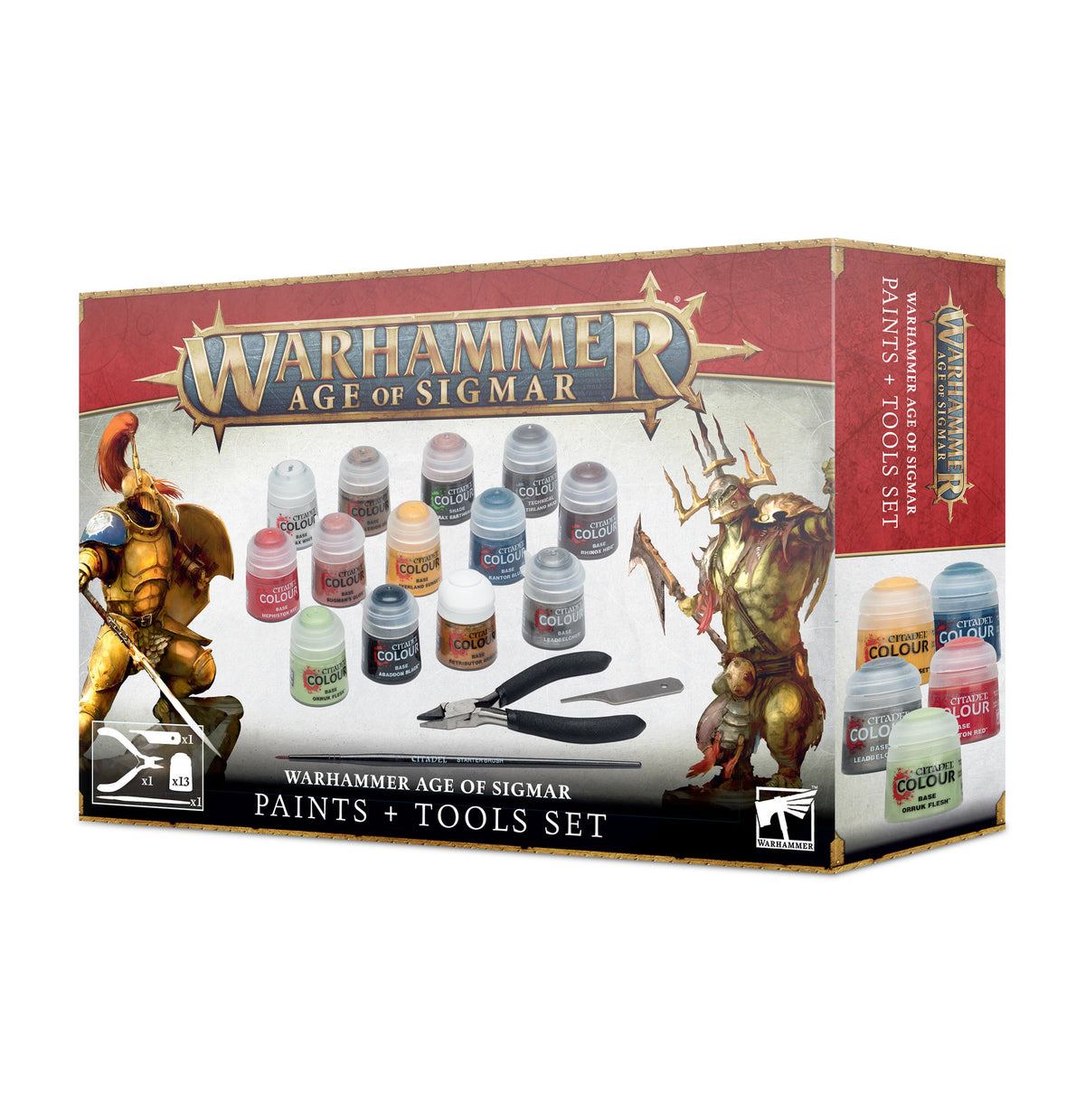 Warhammer 40,000: Age of Sigmar: Paints + Tools Set