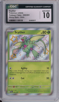 Pokemon Graded: Scyther Shiny Rare CGC 10