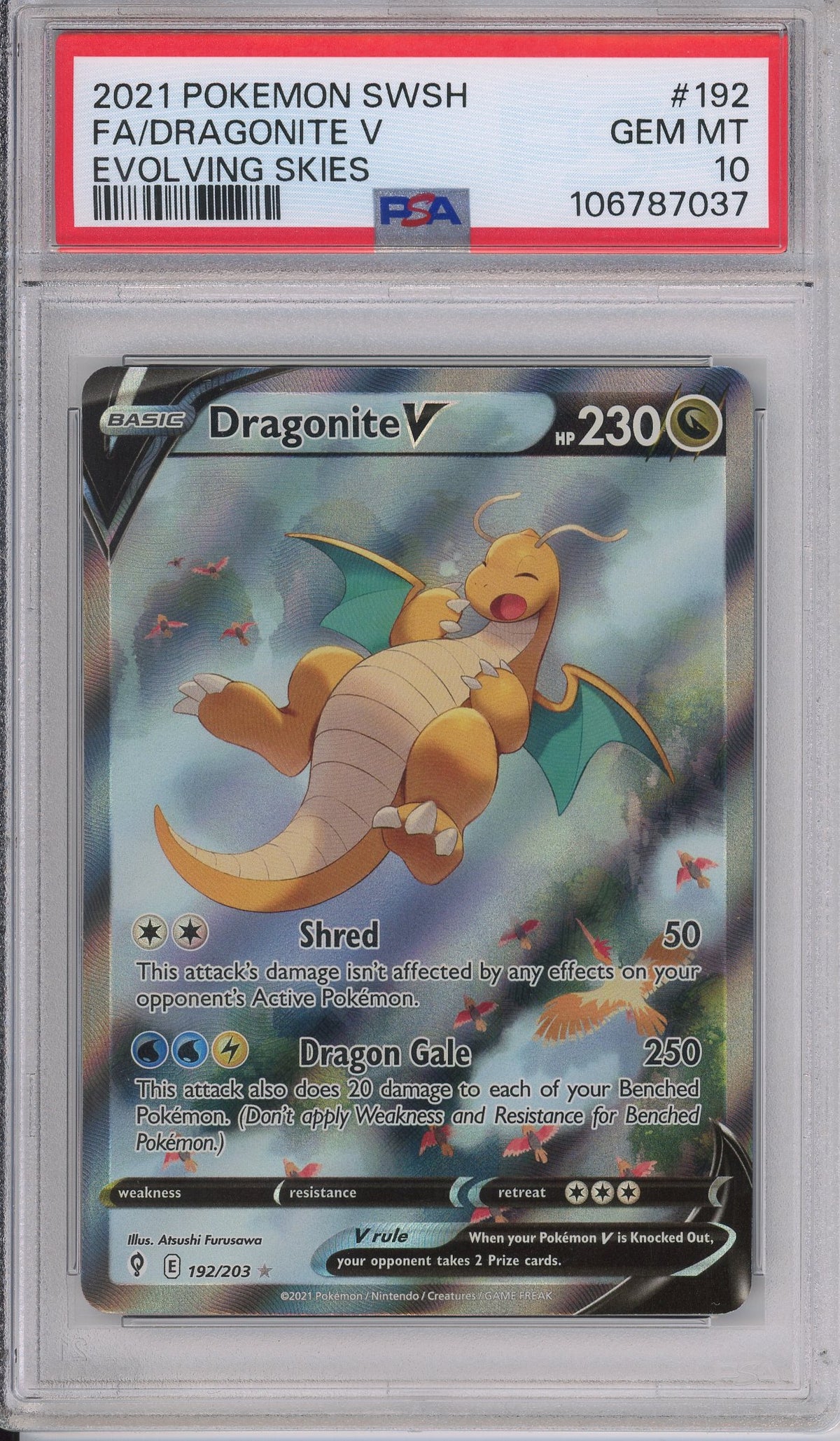Pokemon Graded: Dragonite V PSA 10