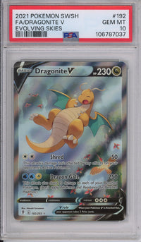 Pokemon Graded: Dragonite V PSA 10