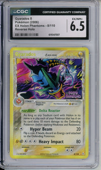 Pokemon Graded: Gyarados 8/110 EX Holon Phantoms (2006) Rev. Holo CGC 6.5